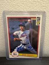 Jesse Orosco 1982 DONRUSS AUTO #646  NEW YORK METS