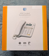 AT T CL2909 Corded Speakerphone, Caller ID/Call Waiting, Speed Dial, White