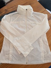 Columbia Women s White Full Zip Windbreaker J...