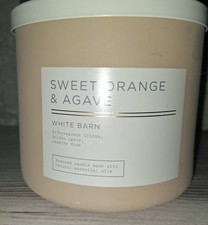 Bath & Body Works/White Barn SWEET ORANGE & AGAVE 3-wick Candle 14.5 oz  NEW