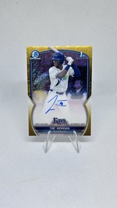 Tre Morgan 2023 1st Bowman Draft Chrome Auto Gold Refractor /50