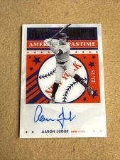 Aaron Judge 2021 Panini Chronicles America's Pastime  Auto #/15 Boys of Summer