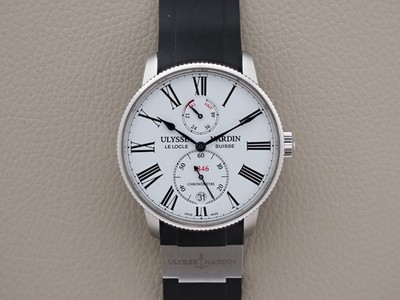 Ulysse Nardin Marine Torpilleur 1183-310 42mm White Dial Box Papers