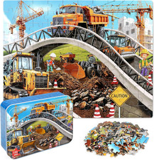 Puzzles for Kids Ages 4-6,Construction Site 100 Piece Puzzles for Kids Ages 4-8
