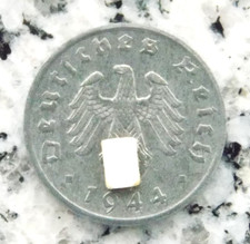 1 Reichspfennig 1944 A Zinc 3. Reich HK Coin German Reich Rare Excellent BU/UNC