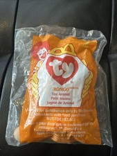 McDonalds 1998 TY Beanie Babies Bongo Happy Meal Toys