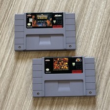 SNES 2 Game Lot: Wrestlemania the Arcade Game, WWF RAW super nintendo