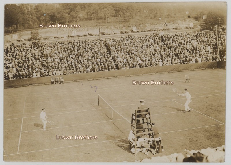 Vintage 1913 Tennis Davis Cup Championship Match Forest Hills Queens NY Photo