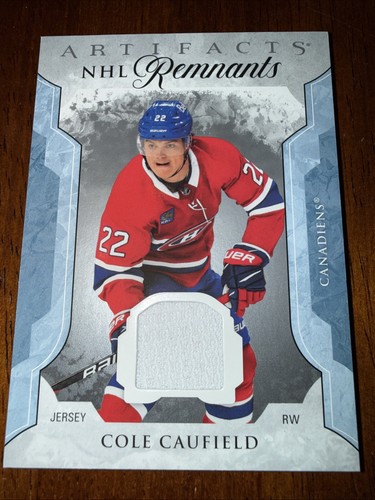 2024-25 UD Artifacts NHL Remnants Cole Caufield Game Used Patch Canadiens Habs