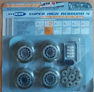 Inliner Rollen 70 mm x 24 mm Ersatzrollen Ersatzteil Set Super High Rebound 78 A