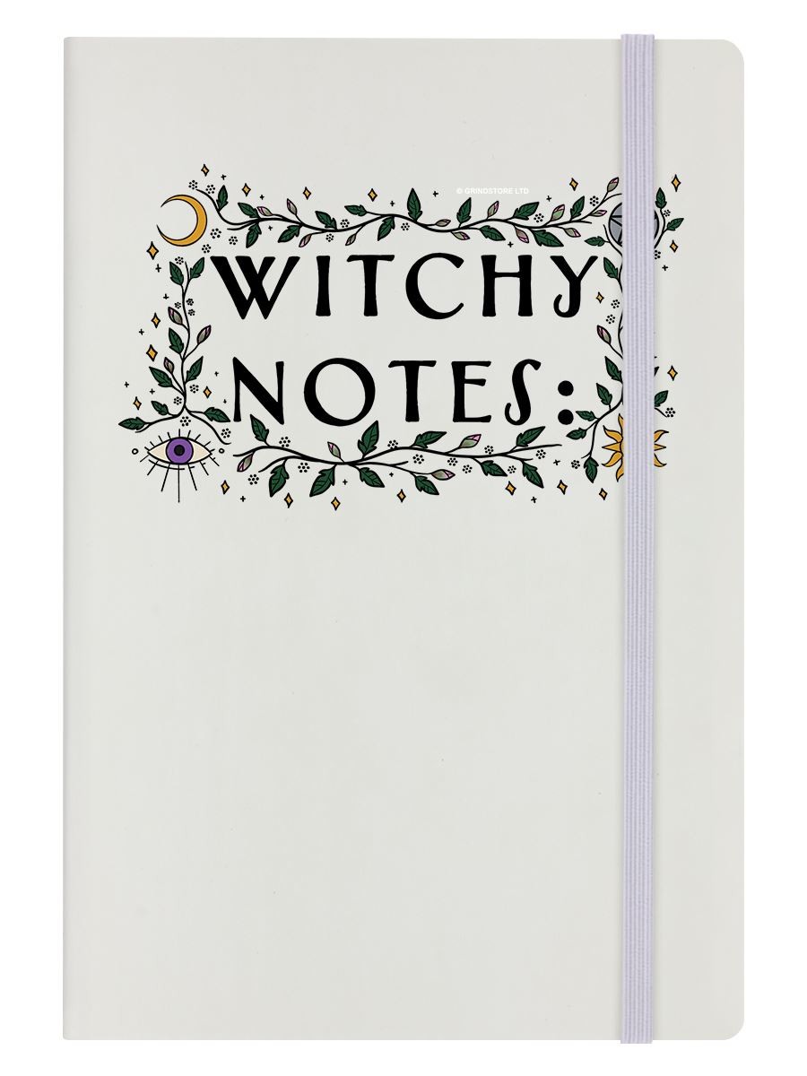 Notebook Witchy Notes A5 Hard Cover Cream 14x21cm