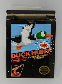 Duck Hunt GAME & BOX (No Manual) First Print Matte Sticker Seal Nintendo NES