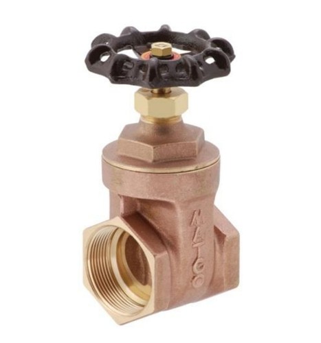 Matco-Norca 514T07 Brass 1-1/2" NPT 200 WOG Non-Rising Full Port Gate Valve