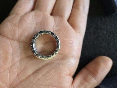 Authentic BVLGARI BZERO1 Solid 18k White Gold Ring Size 7