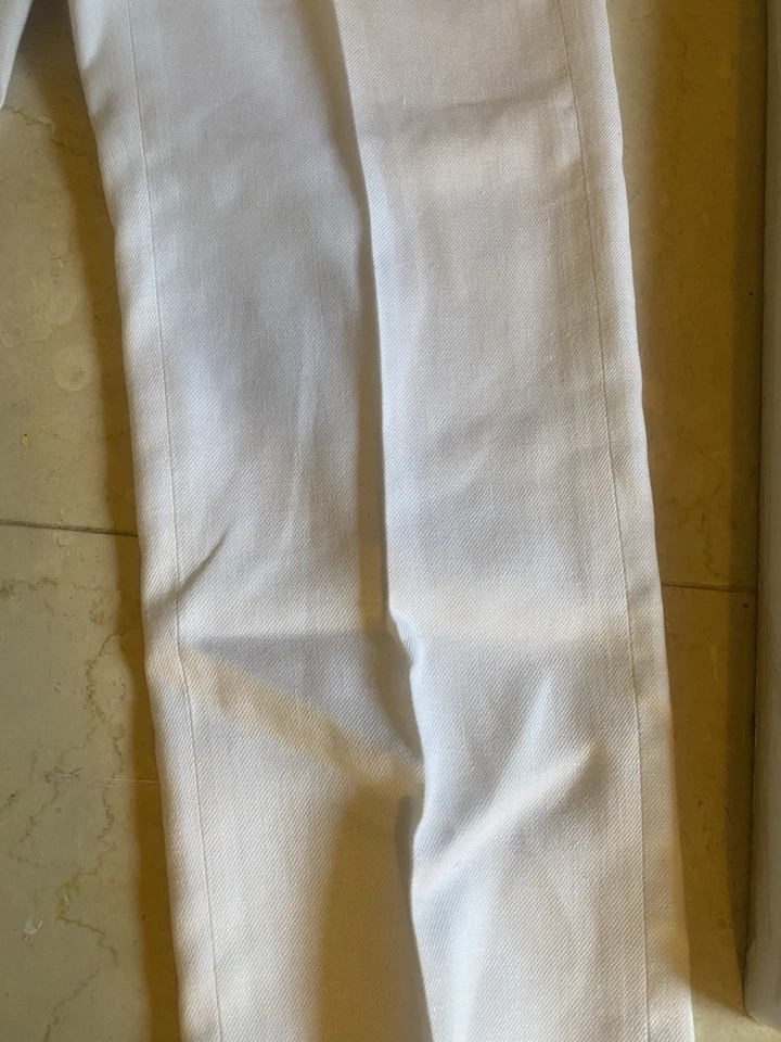 Pantalones J Crew Kate para mujer talla 0 blanco marfil Foto 4 de 4