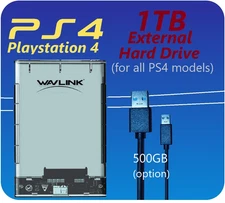 PS4 Pro Slim & OG 1TB Wavlink USB 3.0 Portable External Game Hard Drive