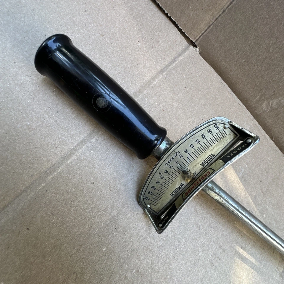 Vintage Craftsman Beam Shaft Torque Wrench 0-140 Ft Lbs 1/2" Drive 4464 USA - Image 4 of 4