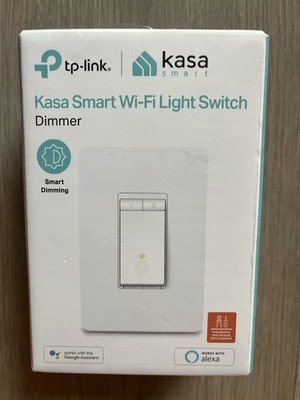 KASA Smart WiFi Light Switch HS220 Dimmer Single Pole 2.4GHz Alexa Google SEALED