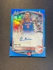 2025-26 Topps Bowman Chrome Auto Boopie Miller 1st #CPA-BR Blue REF 94/150 XV44