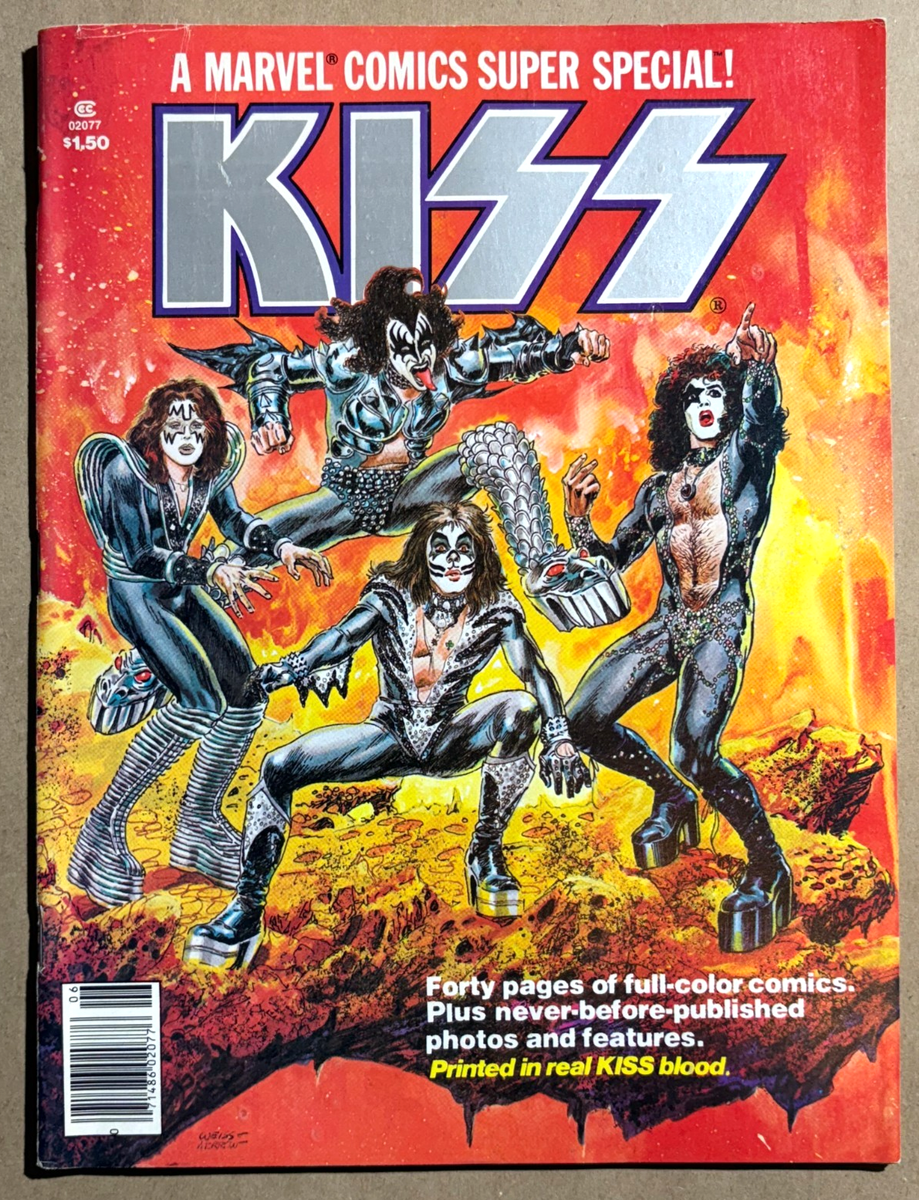 KISS 1977 MARVEL BLOOD #1 COMIC BOOK VINTAGE AUCOIN ITEM ACE PETER KISS 1977 MARVEL BLOOD #1 COMIC BOOK VINTAGE AUCOIN ITEM ACE PETER