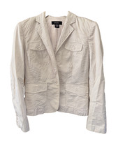 Body by Victoria Victorias Secret Khaki Button Long Sleeve Blazer Jacket 10