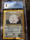 CGC 8 Chansey 3/130 Holo Rare - Base Set 2 - Pokemon Card