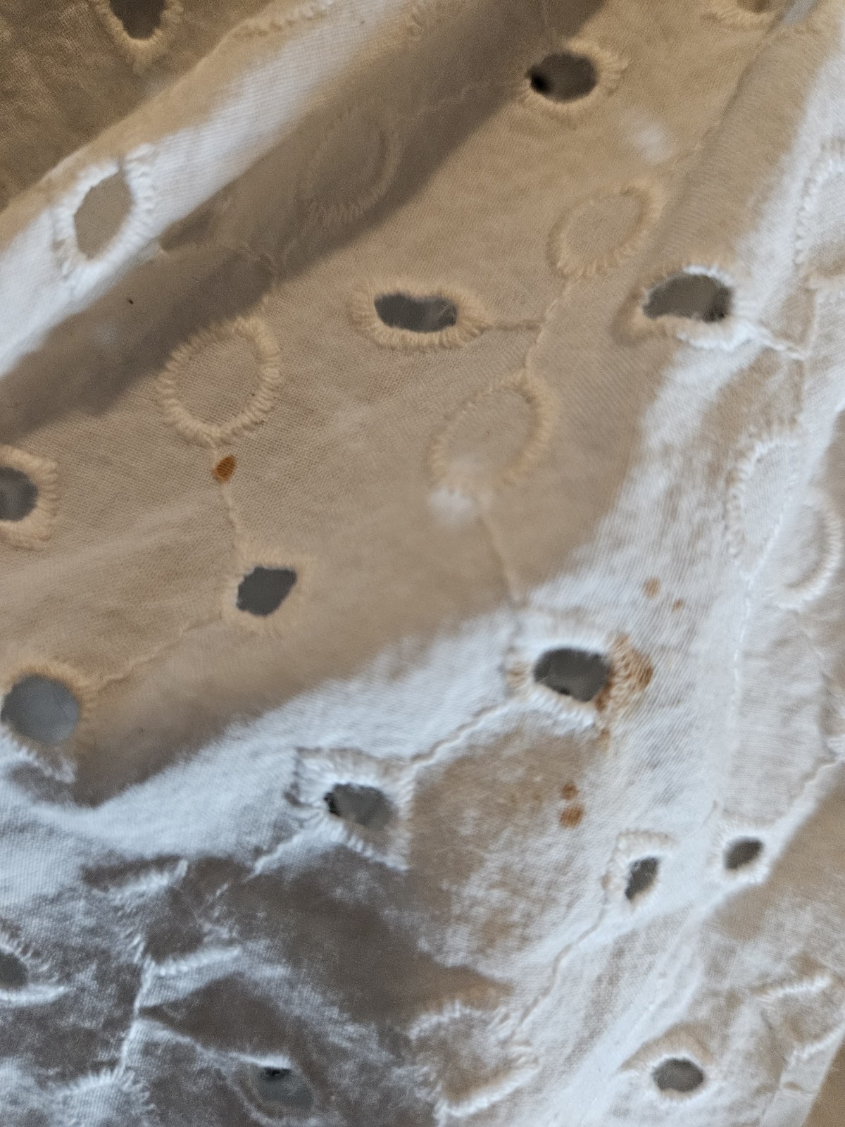 Universal Thread Medium White Eyelet  Puff Short … - image 2