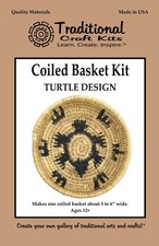 Coiled Basket Weaving Kit Turtle Design - Weave Kit for and Adults Complete...