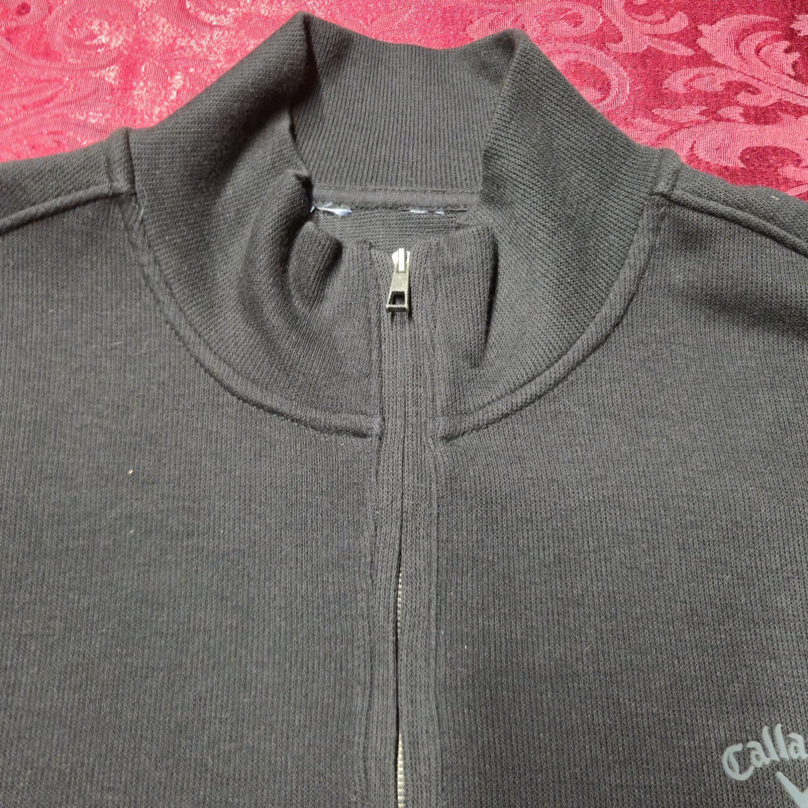 Callaway Men’s 1/4 Zip Pullover Sweater Black Long Sleeve Golf Attire Size XXL image 5