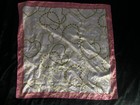 Juicy Couture Pink White Gold Chain Print Logo Square Scarf for Women — photo 2