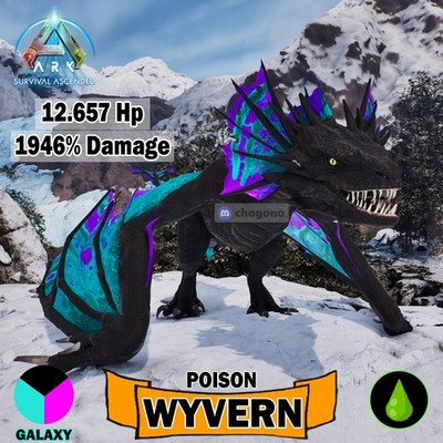 ARK Survival Ascended PC/PS5/XBOX PVE TOP GALAXY POISON WYVERN   1946 Damage