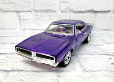 Hot Wheels 1:18 Whips Team Baurtwell 1969 Dodge Charger R/T Metallic Purple '69