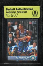 BAS 1994-95 NBA Hoops BJ Armstrong #225 Authentic Auto 3c7