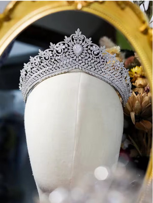 King Vintage Wedding Tiara Bridal Tiara Headband Crystal Party Birthday