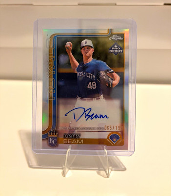 Topps 2025 Pro Debut Chrome RC Auto Drew Beam #PDC-144 Refractor /199