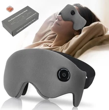 Heated Eye Mask Cordless Rechargeable Electric Eye Mask for Dry Eyes & Sleeping