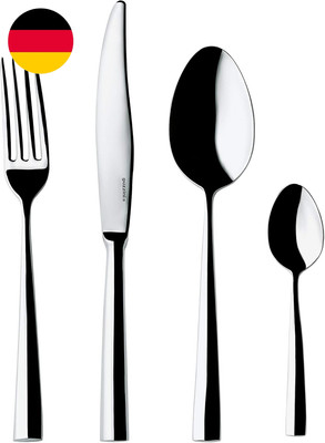 Guzzini - Icons, Gedeckset Für 6 Personen, Besteck-Set - Edelstahl/Silber, 40 X 