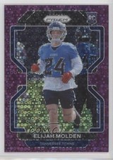 2021 Panini Prizm Rookie No Huddle Purple Prizm 3/35 Elijah Molden #422 0y5b