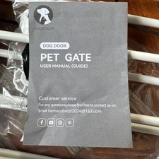 MOOECKOM Expandable Step Over Pet Gate with 2 Extension for Doorways Stairs.