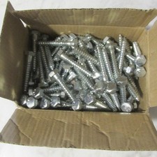 1/2 X 2 INCH HEX LAG SCREWS/ LAG BOLTS, ZINC PLATED 100 COUNT 2 INCHES LONG NEW 