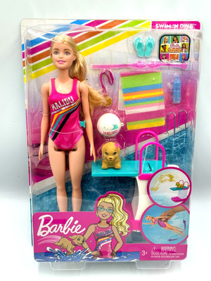 Barbie Dreamhouse Adventures Swim N Dive Malibu Barbie 2019 NEW