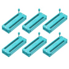 6Pcs Universal IC Test ZIF Socket 40 Pin 2.54mm Pitch DIP