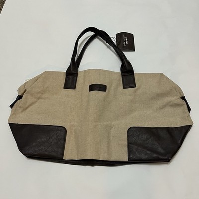 John Varvatos Duffle Tote   Stylish Travel, Weekender & Gym Bag New with Tags