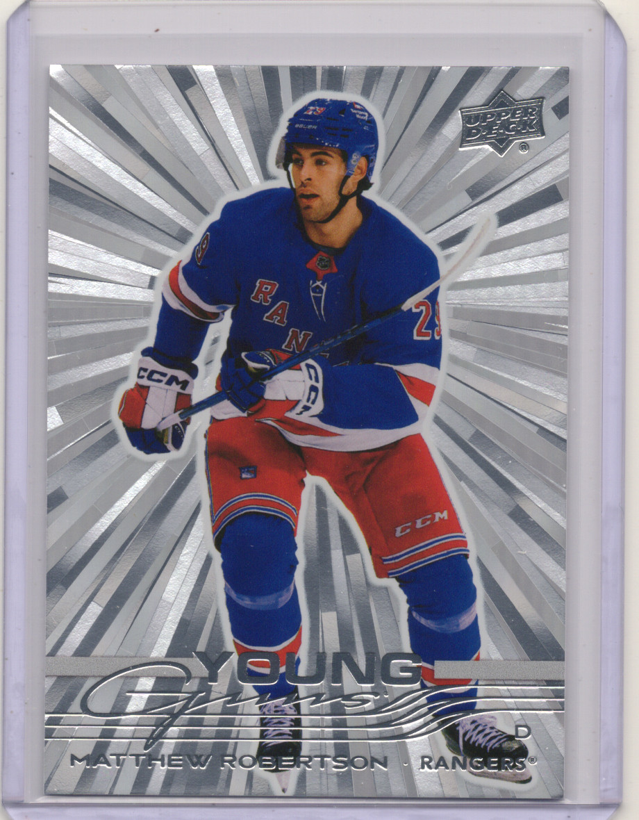 2025-26 Upper Deck #239 Matthew Robertson Outburst Silver Young Guns
