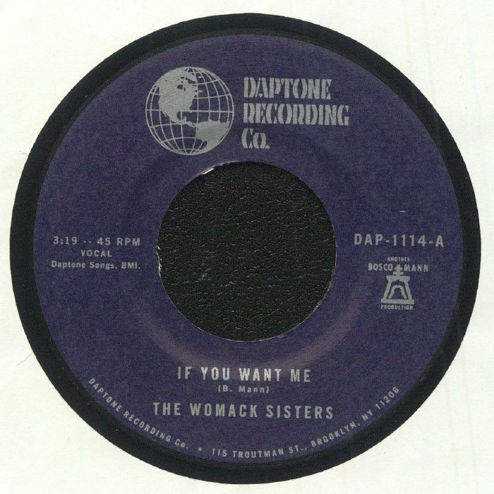 WOMACK SISTERS, The - If You Want Me - Vinyl (7"")