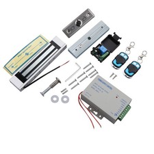 Door Gate Entry Access Control System, Electric Magnetic Lock+ 2 Remote Controls