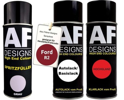 Spritzfüller Set für Ford R2 Infra Red Metallic Klarlack Spritzfüller Grundierun