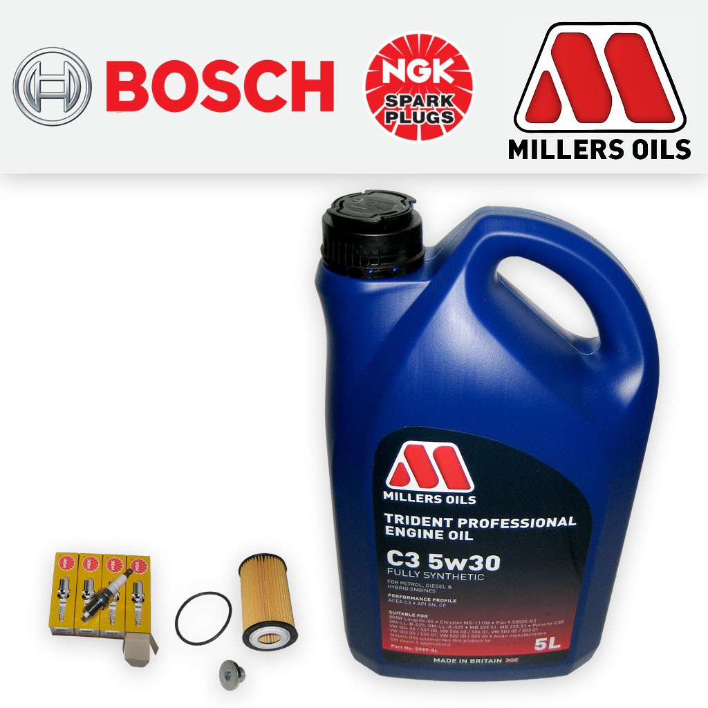 SERVICE KIT OPEL VAUXHALL ZAFIRA B MK2 1.8 16V A18XER OIL FILTER PLUGS +5L OIL