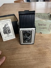 1948 Spartus Full-Vue TLR Camera KIT w/ ORIGINAL 620 FILM INSIDE   Time Capsule