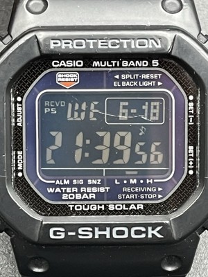 Casio Watch G-Shock GW-M5600BC Radio Solar Digital Black Metal